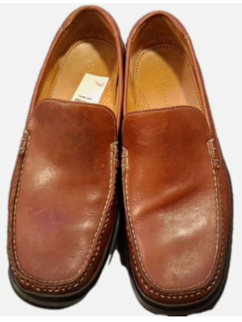 Cole Haan Brown Leather Slip-On Loafers